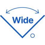 Ευρύ οπτικό πεδίο για εύκολη ανίχνευση