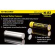 Μπαταρία Nitecore 18650 NL1823 2300mAh Μπαταρία Nitecore 18650 NL1823 2300mAh