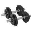 Tunturi Σετ 2 αλτήρων 20kg με βάρη 30mm