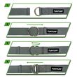 Tunturi Ιμάντας Yoga Strap 200cm Ανθρακί
