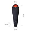 LAFUMA Active 0° Sleeping Bag, Χειμερινός Υπνόσακος με Φερμουάρ Δεξιά (D), LFC1637_8598D /Blue