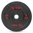Δίσκος AMILA Black R Bumper Slim 50mm 5Kg 84831