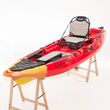 SCK Largo 300 Μονοθέσιο Pedal Kayak ready με αλουμινίου κάθισμα και τιμονιέρα | Κόκκινο-Κίτρινο