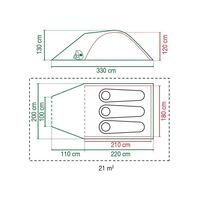 Σκηνή 3 Ατόμων Coleman "DARWIN 3 PLUS" Μοντέλο 2016