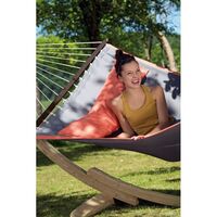 Set Amazonas Αιώρα American Dream Grey με Ξύλινη Βάση Apollo