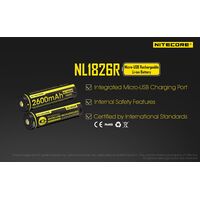 Μπαταρία NITECORE 18650 NL1826R 2600mAh