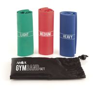 Σετ 3ών Gymband 2.5m Πράσινο, Κόκκινο & Μπλε Amila Κωδ. 48120