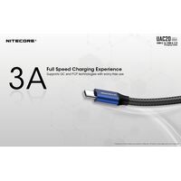 ΚΑΛΩΔΙΟ USB-C to USB-A 2.0, 3A,  NITECORE, UAC20