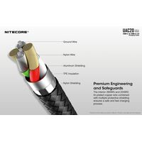 ΚΑΛΩΔΙΟ USB-C to USB-A 2.0, 3A,  NITECORE, UAC20