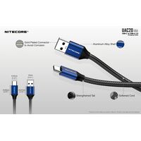ΚΑΛΩΔΙΟ USB-C to USB-A 2.0, 3A,  NITECORE, UAC20