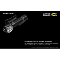 ΦΑΚΟΣ LED NITECORE HEADLAMP HC35, Rechargable 2700Lumens + 4000ma 21700 batt