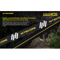 ΦΑΚΟΣ LED NITECORE HEADLAMP HC35, Rechargable 2700Lumens + 4000ma 21700 batt