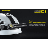 ΦΑΚΟΣ LED NITECORE HEADLAMP HC35, Rechargable 2700Lumens + 4000ma 21700 batt