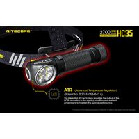 ΦΑΚΟΣ LED NITECORE HEADLAMP HC35, Rechargable 2700Lumens + 4000ma 21700 batt
