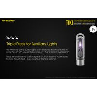 ΦΑΚΟΣ LED NITECORE TIKI, 300 lumens