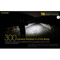 ΦΑΚΟΣ LED NITECORE TIKI LE, Black, 300 lumens