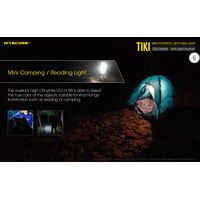 ΦΑΚΟΣ LED NITECORE TIKI LE, Black, 300 lumens