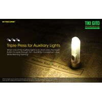 ΦΑΚΟΣ LED NITECORE TIKI GITD, Glow-In-The-Dark,  300 lumens