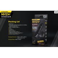 Φακός Led Nitecore Multi Task Hybrid MH12V2