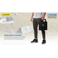 ΗΛΙΑΚΟ PANEL NITECORE FSP100W, Φορητό, 100W, Αδιάβροχο