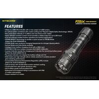 ΦΑΚΟΣ LED NITECORE PRECISE P20ix, Tactical, Strobe Ready