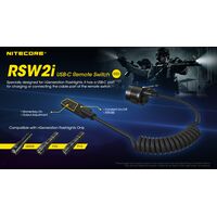 ΔΙΑΚΟΠΤΗΣ ΜΕ ΣΠΙΡΑΛ, NITECORE, RSW2i, for P30i, I4000R, P20i. P10i