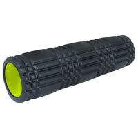 AMILA Foam Roller Plexus 45 Φ14x45cm Μαύρο/Λάιμ