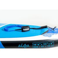 SUP leash σπιράλ 10ft Μπλε