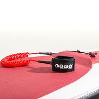 SUP leash σπιράλ 10ft Κόκκινο