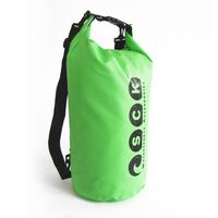 Αδιάβροχος σάκος με ιμάντες πλάτης 20L πράσινος