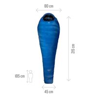 Υπνόσακος Μούμια 3/4 Εποχών Millet LIGHT DOWN -10°C Κωδ. MLT-109 Blue