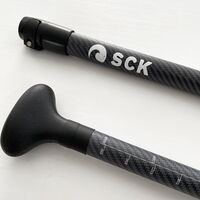 Κουπί SUP ρυθμιζόμενο 165-210cm με άξονα από υαλοΰφασμα και λεπίδα όψης bamboo