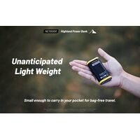 POWER BANK NITECORE NC10000+USB-C cable