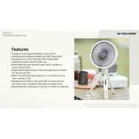 ΑΝΕΜΙΣΤΗΡΑΣ ΠΟΛΥΧΡΗΣΤΙΚΟΣ NITECORE NEF10 Grey