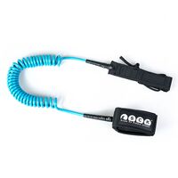 SUP leash σπιράλ 10ft Τυρκουάζ SUP leash σπιράλ 10ft Τυρκουάζ