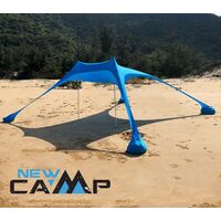 Ελαστική Τέντα Παραλίας 2x2 Lycra Shelter New Camp Aegean Blue