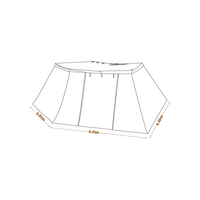 Κιτ Πλευρικών Τοιχωμάτων Αυτοκινήτου Oztrail Blockout 270 AWNING 2m Κωδ. OZT-843
