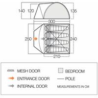 Σκηνή 4 Ατόμων Vango TAY 400 Κωδ. VAN-779 Deep Blue