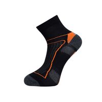 COM.CYCLING SOCKS BIK1 ΜΑΥΡΟ-ΠΟΡΤΟΚΑΛΙ S 35-38