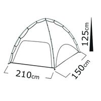 SALTY TRIBE Arawak Beach Tent, Σκηνή Παραλίας 210x150x125(ύψος) cm, Κωδ. TRI-072