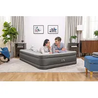 BESTWAY Premium Fortech Queen 203x152x46cm Twin Built-in AC pump, Φουσκωτό Στρώμα Ύπνου Διπλό με Εσωτερική Τρόμπα, 69050