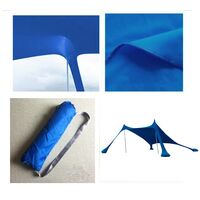 NEW CAMP Lycra Shelter 200x200 cm, Ελαστική Τέντα Παραλίας, NEW-175 /Sea Blue