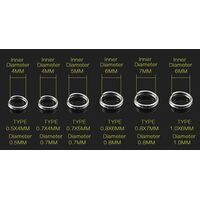 Σετ κρίκοι ψαρέματος σε θήκη - 250 - 831809