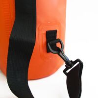 Αδιάβροχος σάκος με ιμάντες πλάτης 10L πορτοκαλί