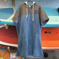 Poncho μπλέ σκούρο/γκρί quick dry - Aropec