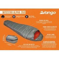 VANGO Nitestar Alpha 350, Χειμερινός Υπνόσακος, SBTNITEST000015 /Fog