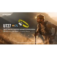 ΦΑΚΟΣ LED NITECORE HEADLAMP UT27 Pro MCT 800Lumens + 2x HBL1500Lion Battery, Black