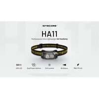 ΦΑΚΟΣ LED NITECORE HEADLAMP HA11 UHE με ιμάντα
