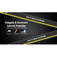 ΦΑΚΟΣ LED NITECORE HEADLAMP HA15 UHE, Lightweight, 400Lumens