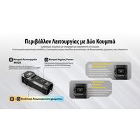 ΦΑΚΟΣ LED NITECORE TUP2, MCT, 1200lm, Black
